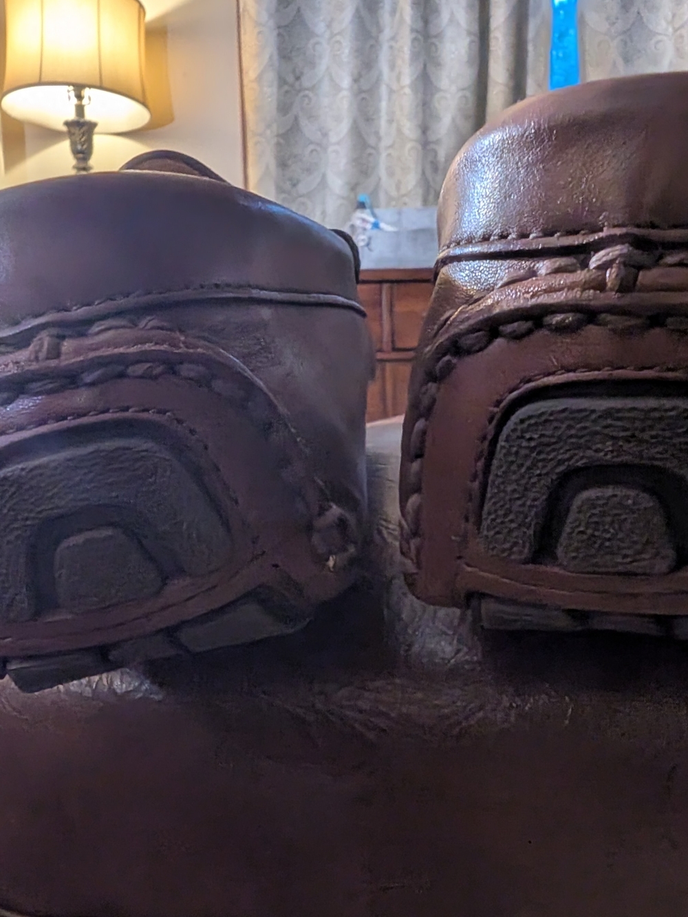 J Crew Factory Mens Brown Leather Driving Shoes 8 - Picture 5 of 6